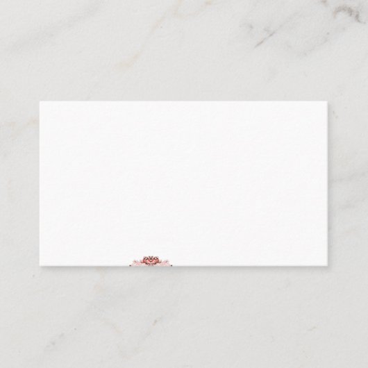 赤いグラフィック鮮やかは、クリエイティブフローラdを備えている 名刺 (正面)