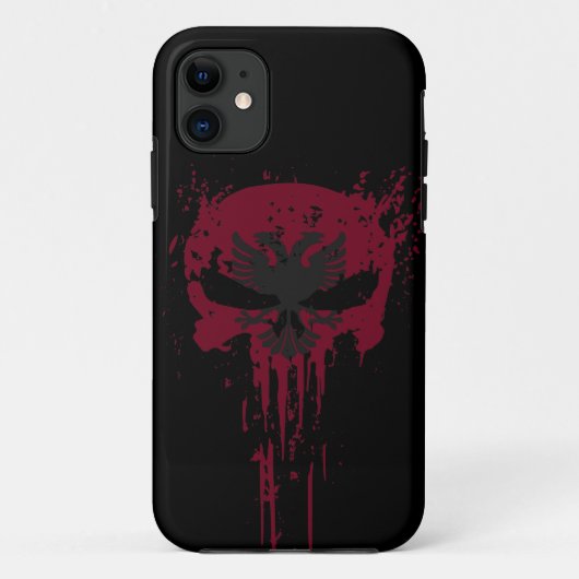 赤いグランジスカルケース – Mate iPhoneケース Case-Mate iPhoneケース (裏面)