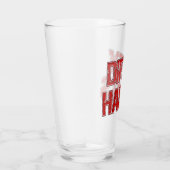 赤いグランジ汚い習慣ビアグラス タンブラーグラス (右)