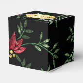 赤いグリッターと黒いフローラ フェイバーボックス (裏面サイド)