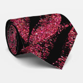 赤いグリッターの唇 ネクタイ (ロール)