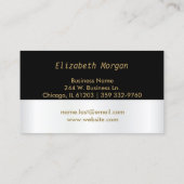 赤いグリッターの唇(白と黒) 名刺 (裏面)