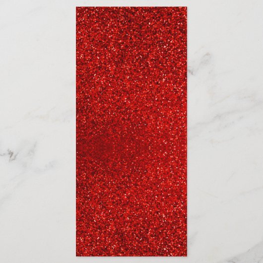 赤いグリッターハイヒール |フォーティ&ファブラス誕生日 メニュー (裏面)