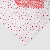 赤いグリッターハートパターン 薄葉紙 (詳細)