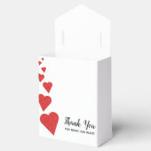 赤いグリッターハート優先ボックス フェイバーボックス (オープン)