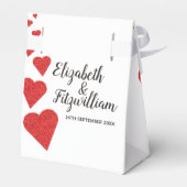 赤いグリッターハート優先ボックス フェイバーボックス (裏面サイド)