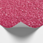 赤いグリッターホワイトスパークス ラッピングペーパー (角)