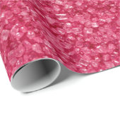 赤いグリッターホワイトスパークス ラッピングペーパー (ロールコーナー)