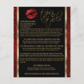 赤いグリッターリップ💋黒の指示 チラシ (裏面)