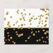 赤いグリッター写真共有メモリ葬儀カード (裏面)