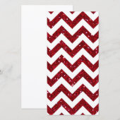 赤いグリッター山形 (正面/裏面)