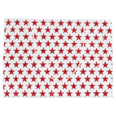 赤いグリッター星 ラージペーパーバッグ (裏面)