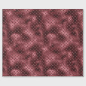 赤いグリッター点 ラッピングペーパー (フラット)