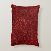 赤いグリッター アクセントクッション (裏面(縦))