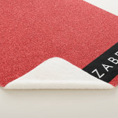 赤いグリッター、グリッターの背景、名前 シェルパブランケット (3/4)