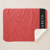 赤いグリッター、グリッターの背景、名前 シェルパブランケット (正面(横))