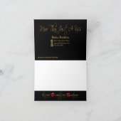 赤いグリッター サンキューカード (内部)