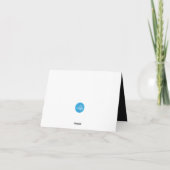 赤いグリッター サンキューカード (裏面)