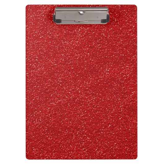 赤いグリッター、スパークリー、グリッター背景 クリップボード (正面)
