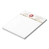 赤いグリッター ノートパッド (回転)