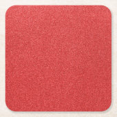 赤いグリッター、輝き、グリッターの背景 スクエアペーパーコースター (正面)