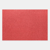 赤いグリッター、輝き、グリッターの背景 ラッピングペーパーシート (正面)
