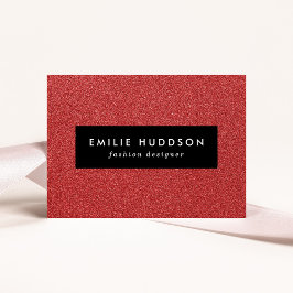 赤いグリッター、輝き、グリッターの背景 名刺