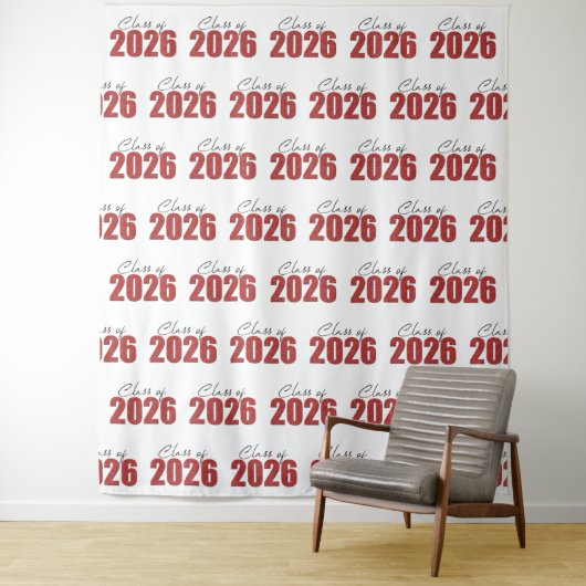 赤いグリッター 2026年度 写真用背景 タペストリー (インサイチュ)