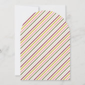 赤いグリーンのスーツケースの別離パーティー招待状 招待状 (裏面)