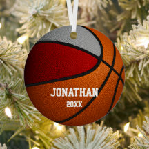 赤いグレーの男の子チームカラーバスケットボール