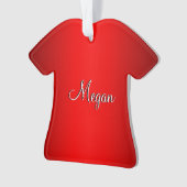 赤いグローの二重名 オーナメント (正面)