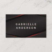 赤いグロー抽象芸術の背景 名刺 (正面)
