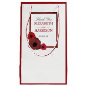 赤いケシとバ結婚ラップ スモールペーパーバッグ (正面)