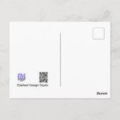 赤いケシと蜂ありがとうはがき ポストカード (裏面)