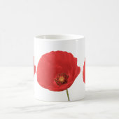 赤いケシのコーヒー・マグ コーヒーマグカップ (中央)