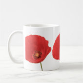 赤いケシのコーヒー・マグ コーヒーマグカップ (左)