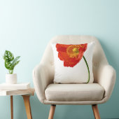 赤いケシのシンプル クッション (椅子)