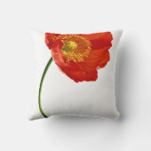 赤いケシのシンプル クッション (裏面)