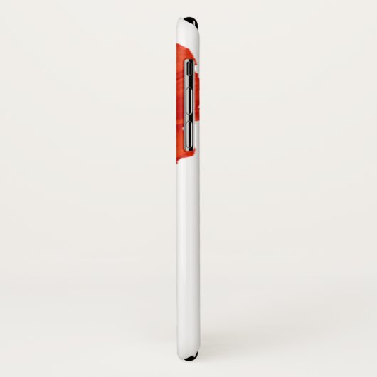 赤いケシのシンプル Case-Mate iPhoneケース (裏面/左)