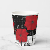 赤いケシのセラミックタイル 紙コップ (裏面)