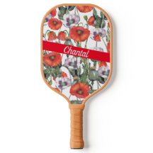 赤いケシのパタパーソナライズされたーン