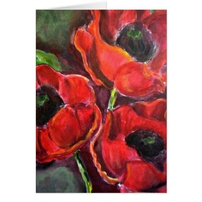 赤いケシの三杯 (正面)