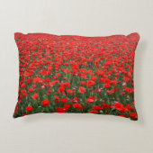 赤いケシの分野 アクセントクッション (裏面)