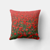 赤いケシの分野 クッション (裏面)