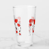 赤いケシの列 タンブラーグラス (右)