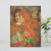 赤いケシの女の子(by George Henry) カード (スタンド正面)