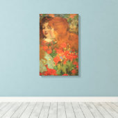 赤いケシの女の子(by George Henry) キャンバスプリント (インサイチュ (ウッドフロア))