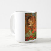 赤いケシの女の子(by George Henry) コーヒーマグカップ (正面左)