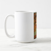 赤いケシの女の子(by George Henry) コーヒーマグカップ (左)