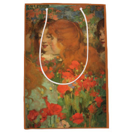 赤いケシの女の子(by George Henry) ミディアムペーパーバッグ
